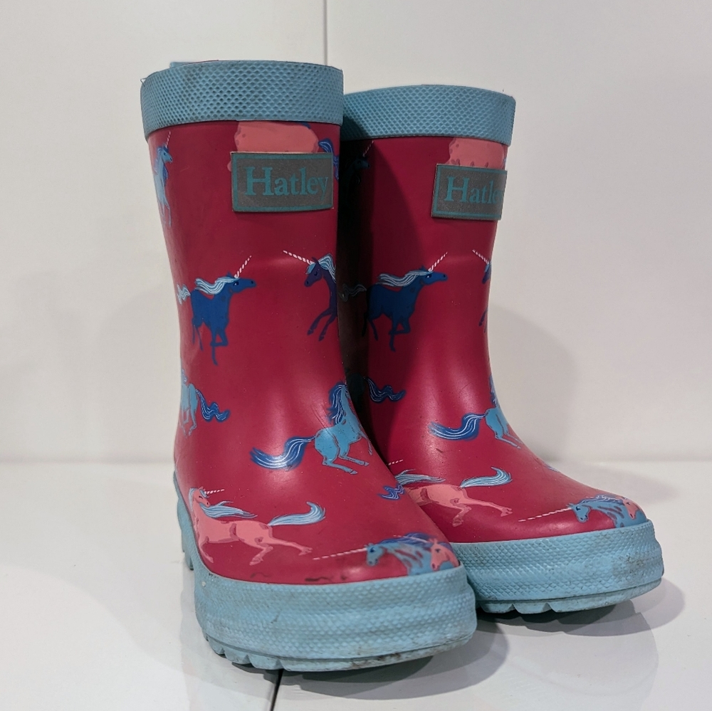 Hatley Toddler Unicorn Rainboots Size 7